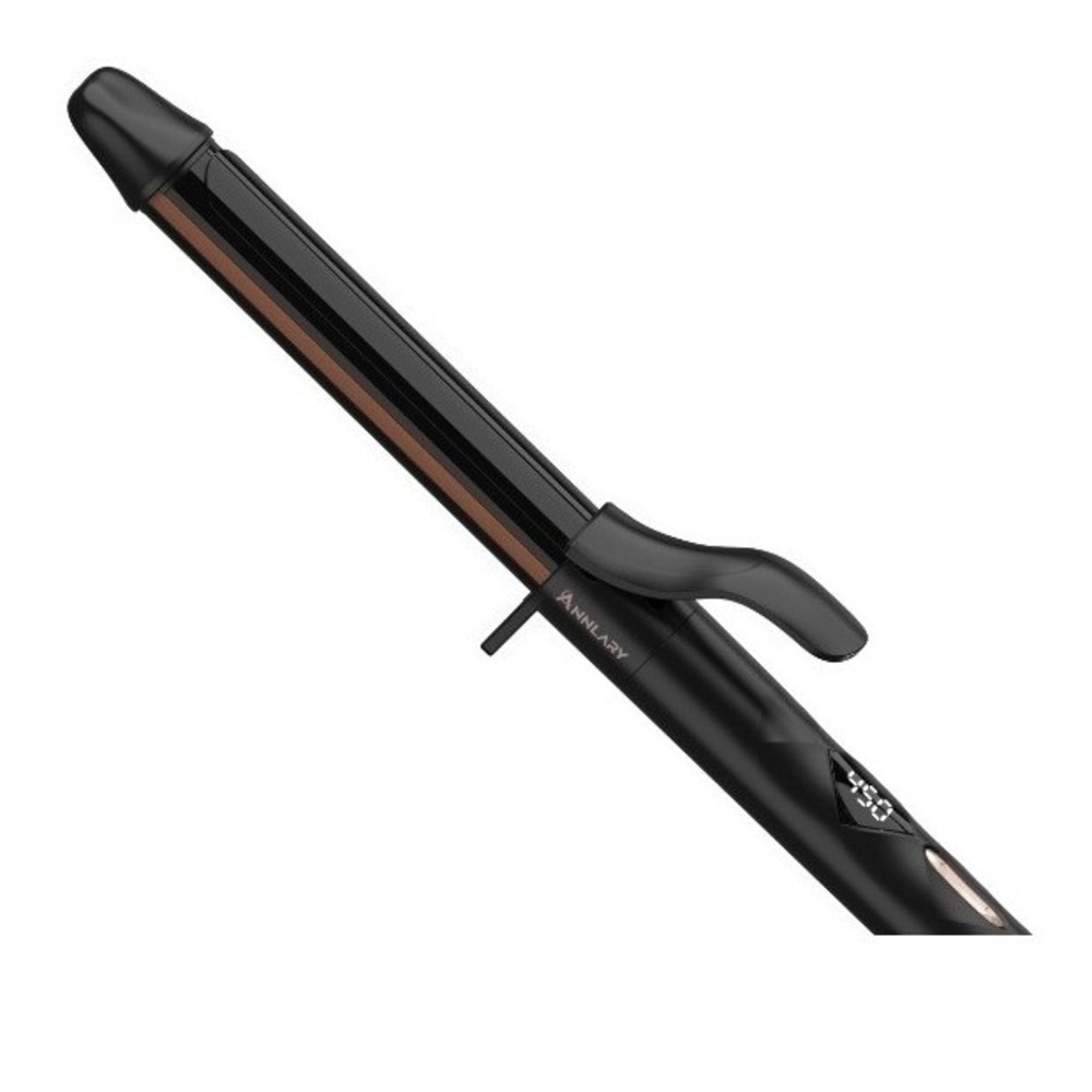 ANNLARY Curling Iron Women 1in Black Dual Voltage Ceramic Travel HC08 105 NWT